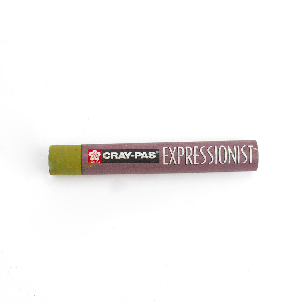 Sakura, Cray-Pas, Expressionist, Oil Pastel, Olive